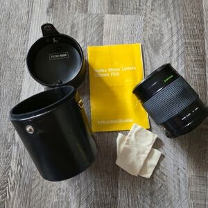 Samyang 500mm f8 Mirror Lens Aluminum Reflex T-Mount Telephoto w/ Filters & Case